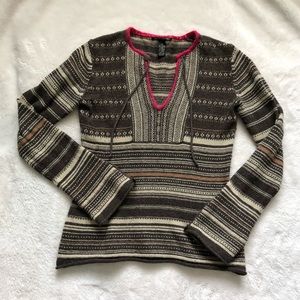 Boho hippie knitted sweater